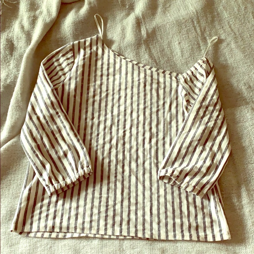 Banana Republic sloped shoulder top